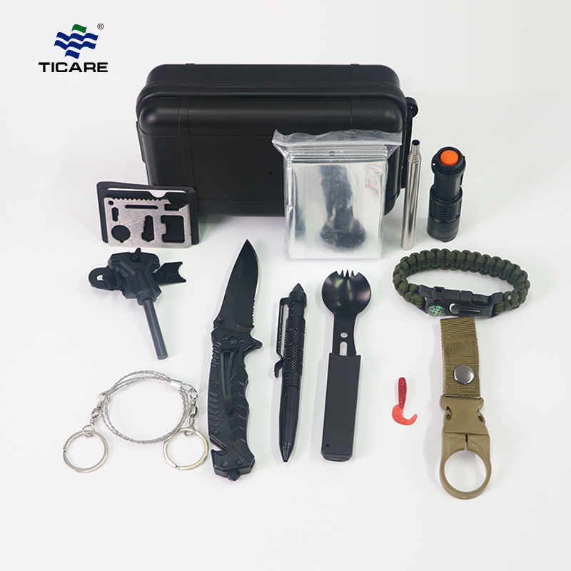 Outdoor Survival Kits 13-in-1 Survival Emergency Gear Emergency