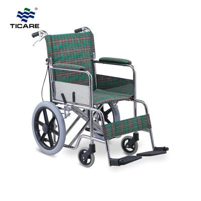 TC870ABJ Powder Coating Steel Frame Wheelchair - TICARE HEALTH