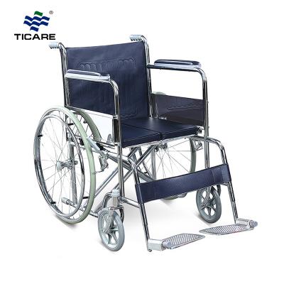 TC810Y Chromed Steel Frame Wheelchair - TICARE HEALTH