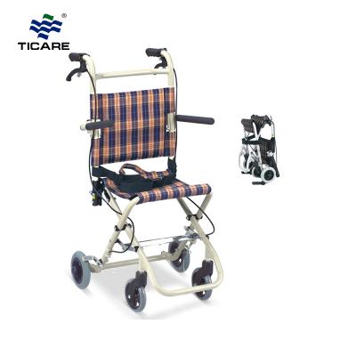 Folding Aluminum Chair Frame Transit Wheelchair - TICARE HEALTH