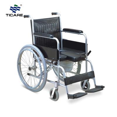 TC609LU Foldable U Shape Commode Seat Wheelchair - TICARE HEALTH