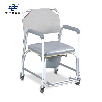 TC699L Aluminum Frame Commode Wheelchair - TICARE HEALTH
