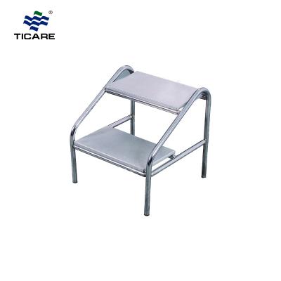 Hospital Furniture Stainless Steel Two Layers Footstool - TICARE HEALTH