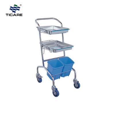 Hospital Furniture TC9054 Stainless Steel Treatment Trolley - TICARE HEALTH
