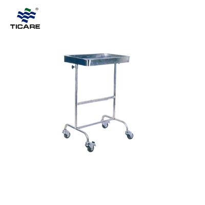Hospital Furniture TC9055 Stainless Steel Double Arm Lifter Tray Stand - TICARE HEALTH
