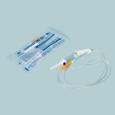 Disposable IV Infusion Set Sterile, 1ml 15/20/60 Drops, With 21G-23G Needle - TICARE HEALTH