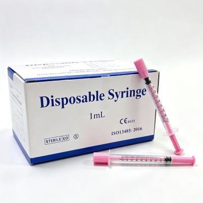 Pink Insulin Syringe | 1 mL U-100 | 30G/31G × 8 mm